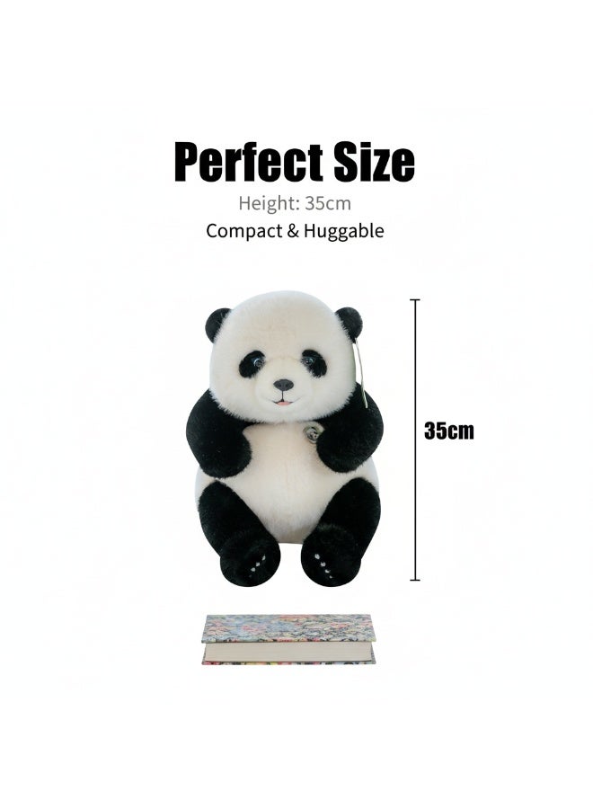 لعبة بلاستيكية دب باندا العملاق 35 سم – ناعمة للغاية عالية الجودة هدية عيد للأولاد - Image 3