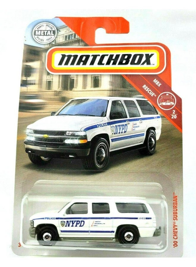 MATCHBOX Matchbox '00 Chevy Suburban (White) - MBX Rescue 2/20