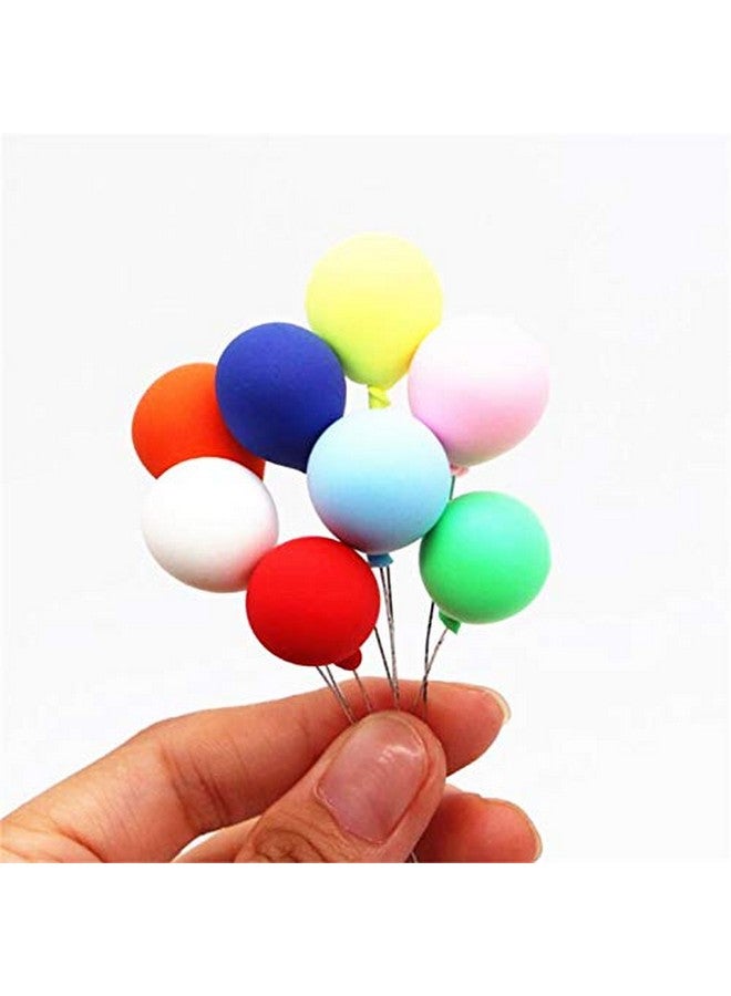 EatingBiting 8 Pack 1:12 Dollhouse Miniature Furniture Accessories Colorful Simulated Balloons Handcraft Ornaments Doll House Furniture Miniature Garden Diy Landscape Accessory - Image 1
