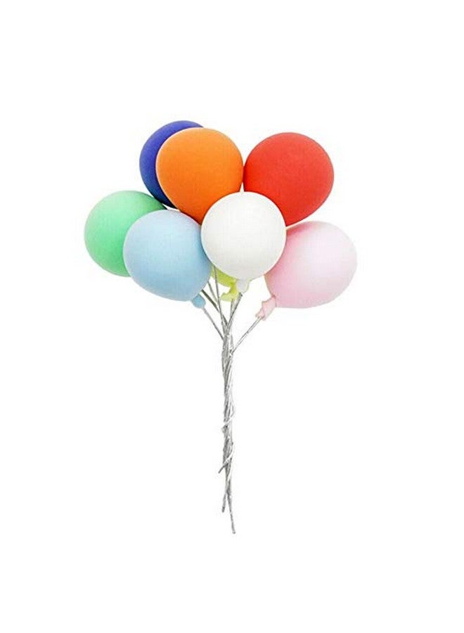 EatingBiting 8 Pack 1:12 Dollhouse Miniature Furniture Accessories Colorful Simulated Balloons Handcraft Ornaments Doll House Furniture Miniature Garden Diy Landscape Accessory - Image 2