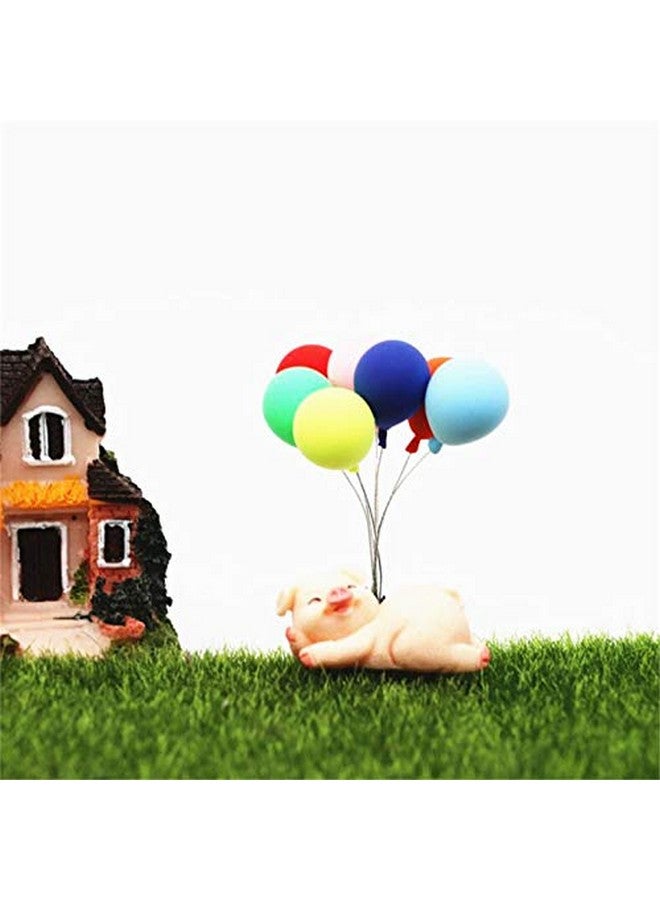 EatingBiting 8 Pack 1:12 Dollhouse Miniature Furniture Accessories Colorful Simulated Balloons Handcraft Ornaments Doll House Furniture Miniature Garden Diy Landscape Accessory - Image 3