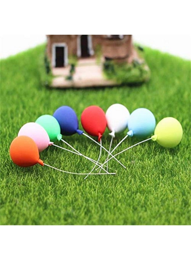EatingBiting 8 Pack 1:12 Dollhouse Miniature Furniture Accessories Colorful Simulated Balloons Handcraft Ornaments Doll House Furniture Miniature Garden Diy Landscape Accessory - Image 4