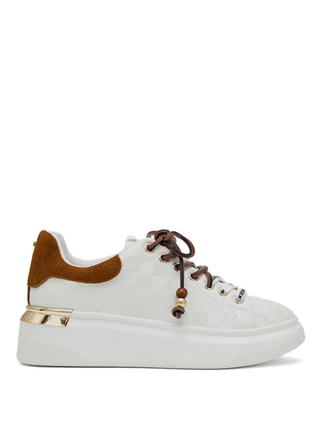 Glider-Charm White Women's Low-Top Sneakers
