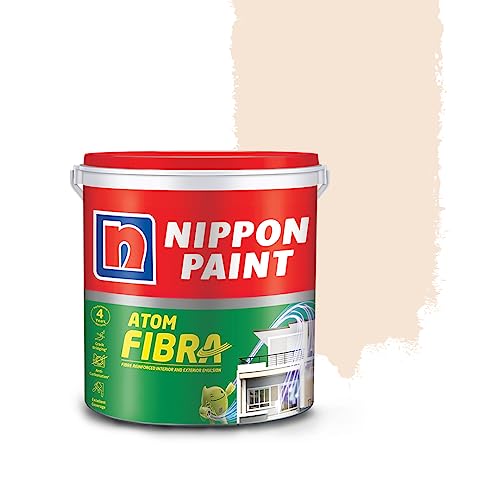 Nippon Paint Atom Fibra 2 In 1 Interior & Exterior Emulsion (Autumn White, 1 L) - Image 1