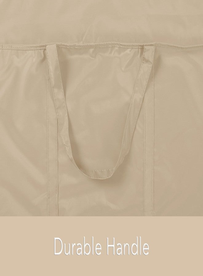 Covermates Cushion Storage Bag - Light Weight Material, Weather Resistant, Water Resistant Zipper, Cover Accessories, 48Wx 16D x 22H, Classic Tan - Image 4