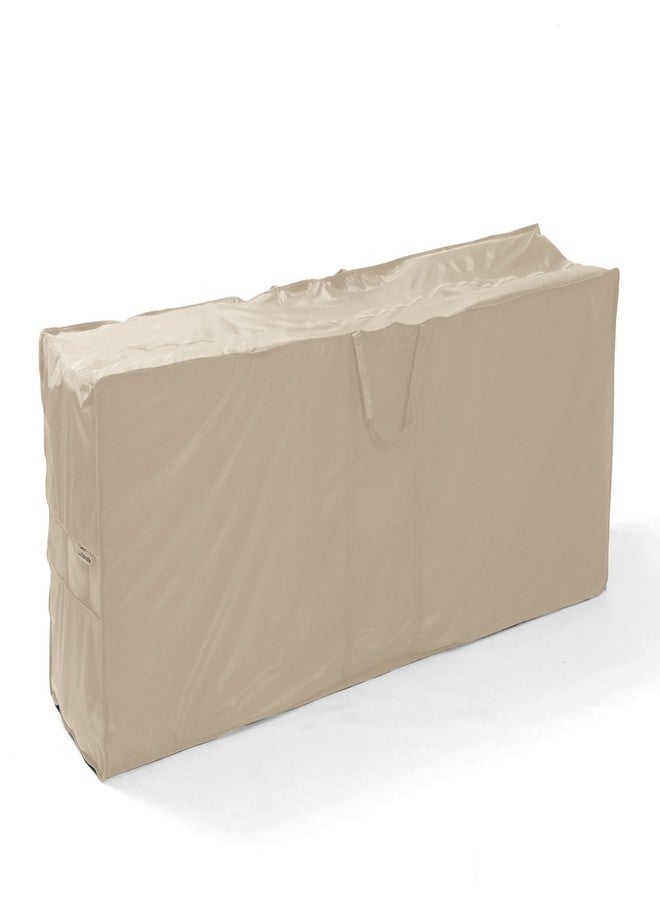 Covermates Cushion Storage Bag - Light Weight Material, Weather Resistant, Water Resistant Zipper, Cover Accessories, 48Wx 16D x 22H, Classic Tan - Image 1