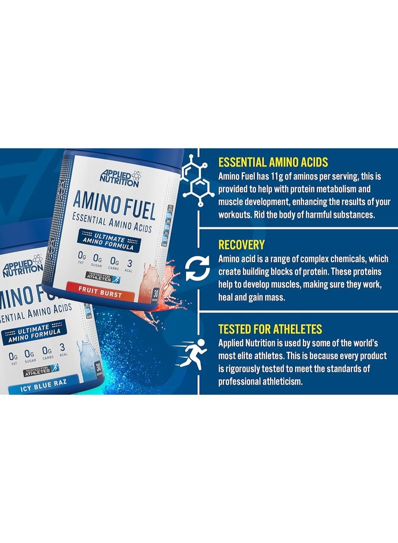 أبلايد نيوتريشن الأحماض الأمينية الأساسية للوقود الأميني، نكهة الفاكهة، 390 جرام، 30 حصة - Image 3