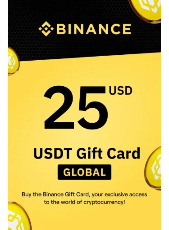 Binance Gift Card – $25 (Instant Digital Delivery / whatsapp / email )