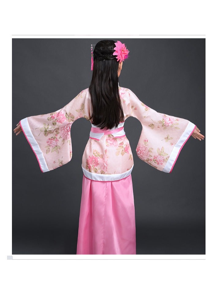 زي هانفو الصيني التقليدي للفتيات من سلالة هان القديمة، فستان الأميرة الشرقية، أناقة سيدة سلالة تانغ، ملابس رقص مع إكسسوارات - Image 3