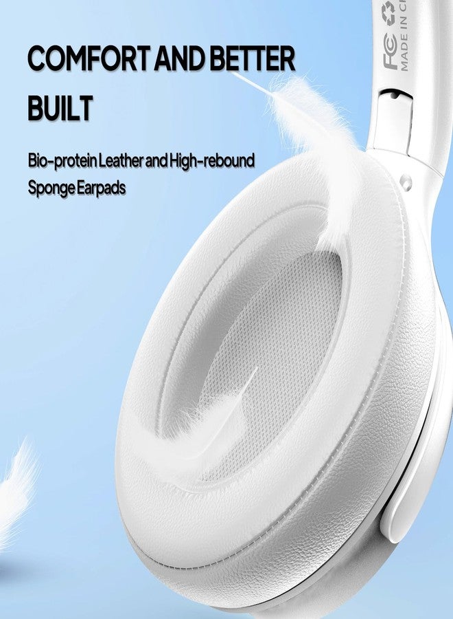 ADOOPE Wired Over-Ear Headphones with USB C Connector, Hi-Fi Stereo Sound, Noise-Isolating Ear Cups, Comfortable Fit for USB C Devices (White) - Image 5