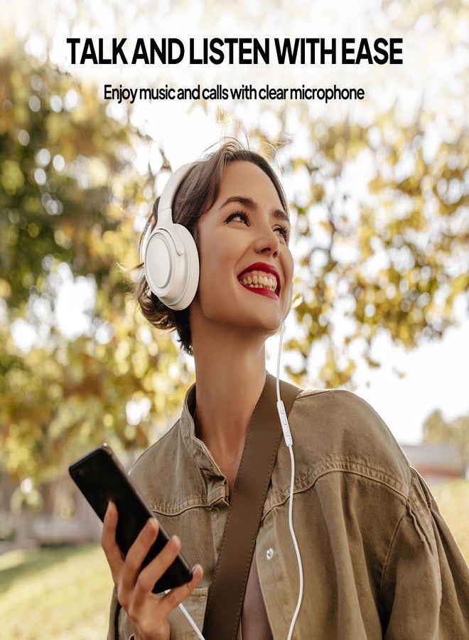 ADOOPE Wired Over-Ear Headphones with USB C Connector, Hi-Fi Stereo Sound, Noise-Isolating Ear Cups, Comfortable Fit for USB C Devices (White) - Image 4