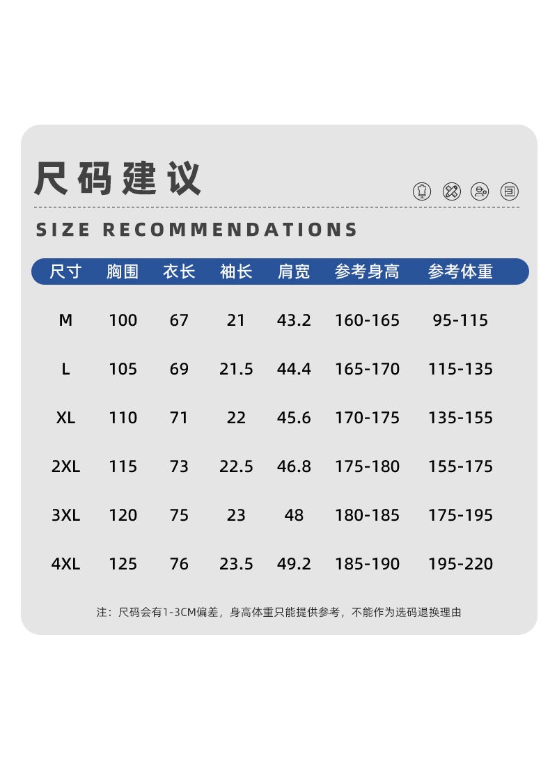 Generic - 5A Antibacterial Seamless T-Shirt Printing Deodorant Round Collar Shirt Work Clothes Group T-Shirt Print Short Sleeve Custom Printing LOGO navy blue - Image 1
