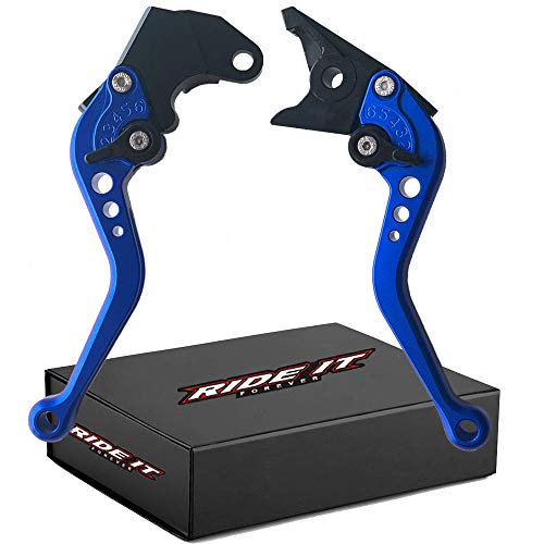 RIDE IT FOREVER Short Brake Clutch Levers for GSXR600 9703GSXR750 9603GSXR1000 0104GSR750 GSXS750 1120GSX250R 250 VStrom 20182020SFV650 Gladius 0915DL650 Vstrom 20112020SV650 20162022Blue - Image 1