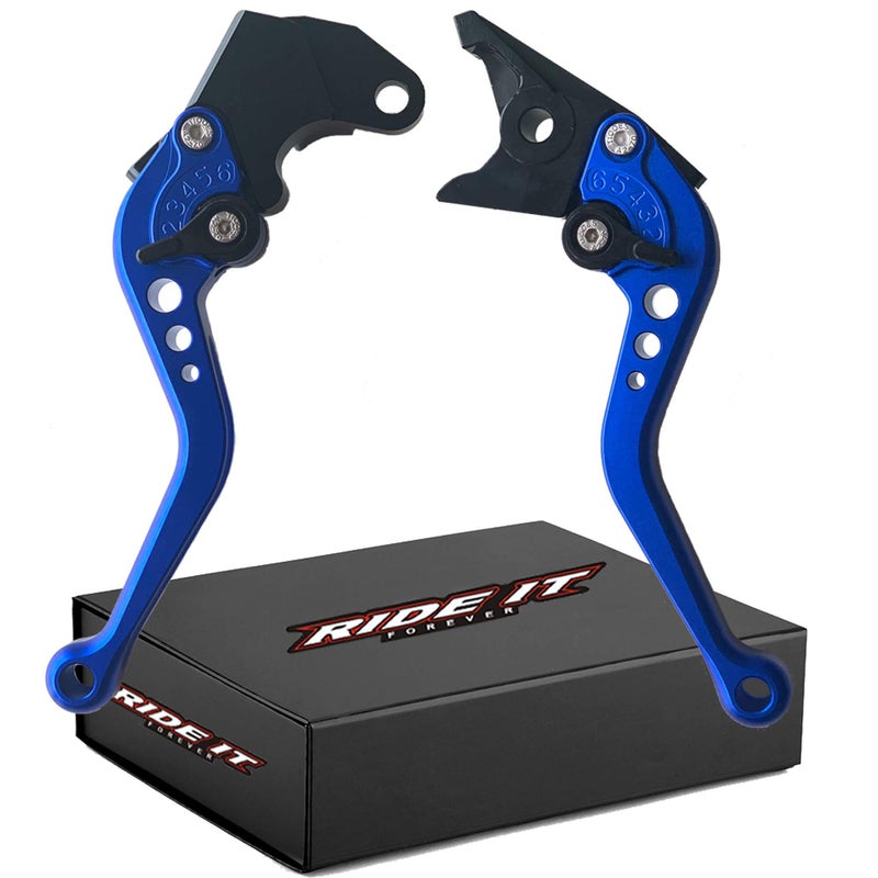 RIDE IT FOREVER Short Brake Clutch Levers for GSXR600 9703GSXR750 9603GSXR1000 0104GSR750 GSXS750 1120GSX250R 250 VStrom 20182020SFV650 Gladius 0915DL650 Vstrom 20112020SV650 20162022Blue - Image 3