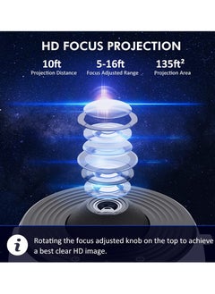 Alruht Projector HD Image Large Projection Area LED Lights for Bedroom Night Light,Planetarium Projector  Night Light Projector for Kids  - Image 5