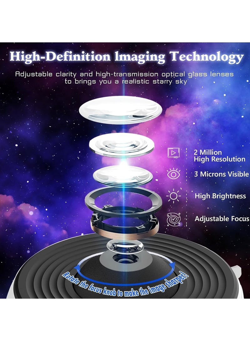 Alruht Star Projector Light with 13 HD Film Discs, 360° Rotating Planetarium Projector with Remote for Bedroom Decoration and Kids, Night Sky Projection Lamp - Image 5