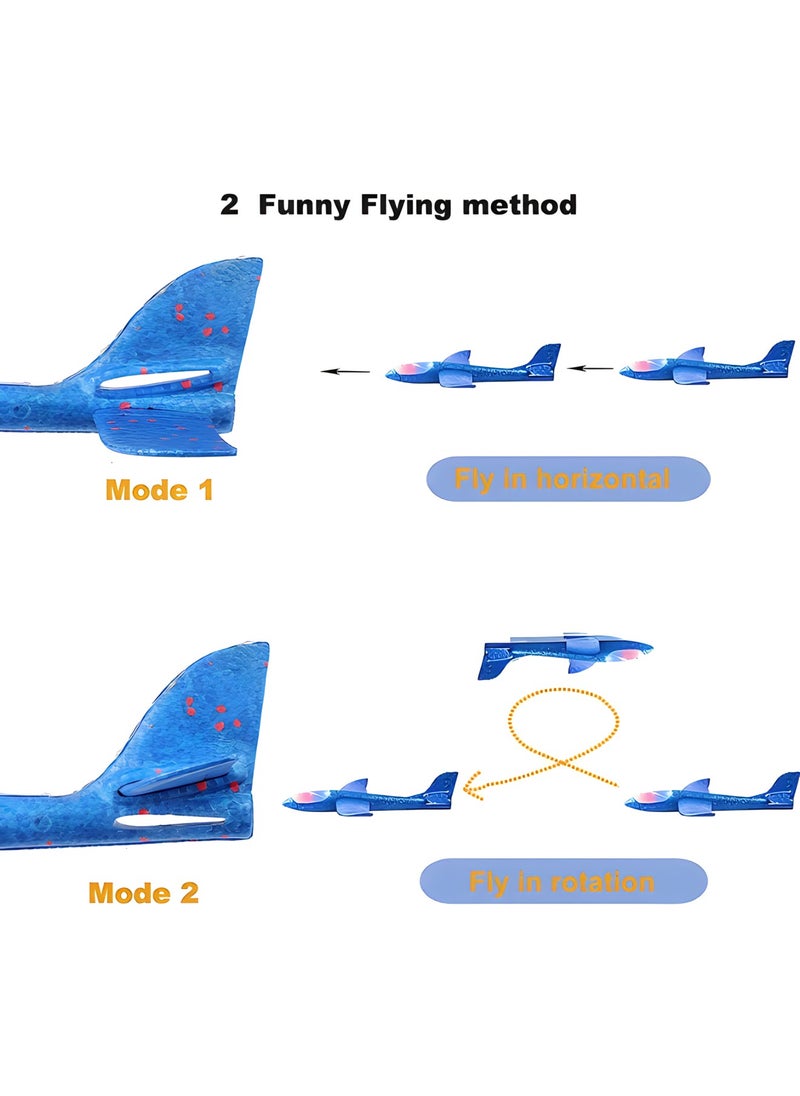 MAGIC VAULT 3 Pack Foam Airplanes for Kids, 18.9" Throwing Airplane Toys, LED Light Up Flight Mode Glider plane toys, Flying Toys fun summer activities for kids , Sports Game Outdoor Toys for Boys Girls kid gifts  - Image 4