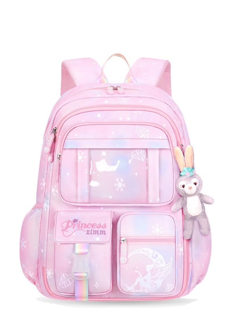 lebonaer Girls Backpack School Backpacks for Girls Book Bag with Compartments for Teen Girl Kid Students Elementary Middle School Kids' School Bag - Image 2