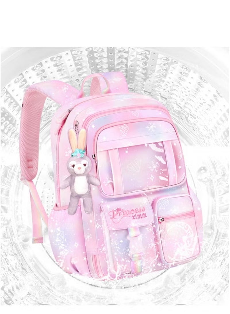 lebonaer Girls Backpack School Backpacks for Girls Book Bag with Compartments for Teen Girl Kid Students Elementary Middle School Kids' School Bag - Image 5