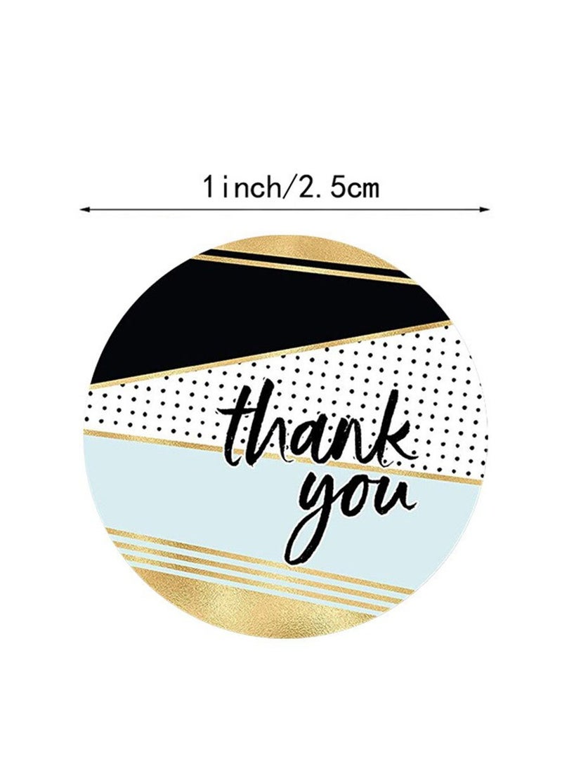 Wownect (Pack of 3) Thank You Round Stickers – 1500 PCS 1 Inch Flower & Pattern Labels for Envelope Seals, Packing Seals, Bouquets & Small Business Packaging (Pack of 3) - Image 5