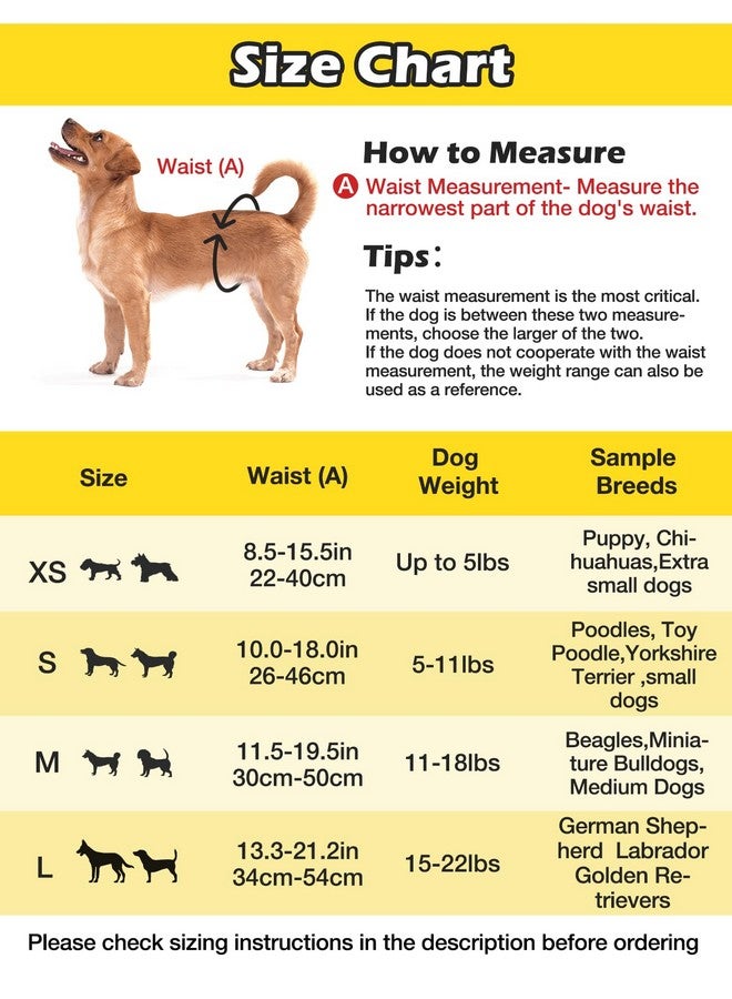 Dono Dog Diapers Female With Stretchy Waist14Pcs, Disposable Full Wrap Female Puppy Dog In Heat Period Diapers, 360° LeakProof Super Absorbent Doggie Puppy Diapers For Small Large Dogs (S14 Count) - Image 4