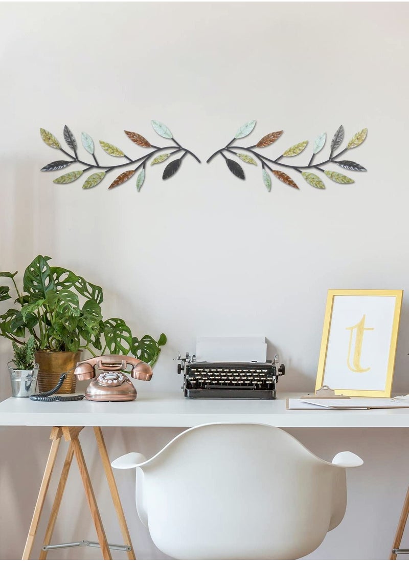 Y&D Metal Tree Leaf Wall Decor(Multicolor 2 Pcs)  - Image 5