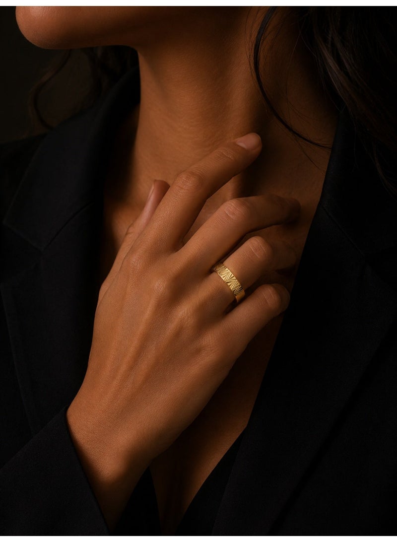 Ruby Art Gold 18K Pure Gold Women’s Ring - Premium Finish & Elegant Style - 1.78 Gram - Image 2
