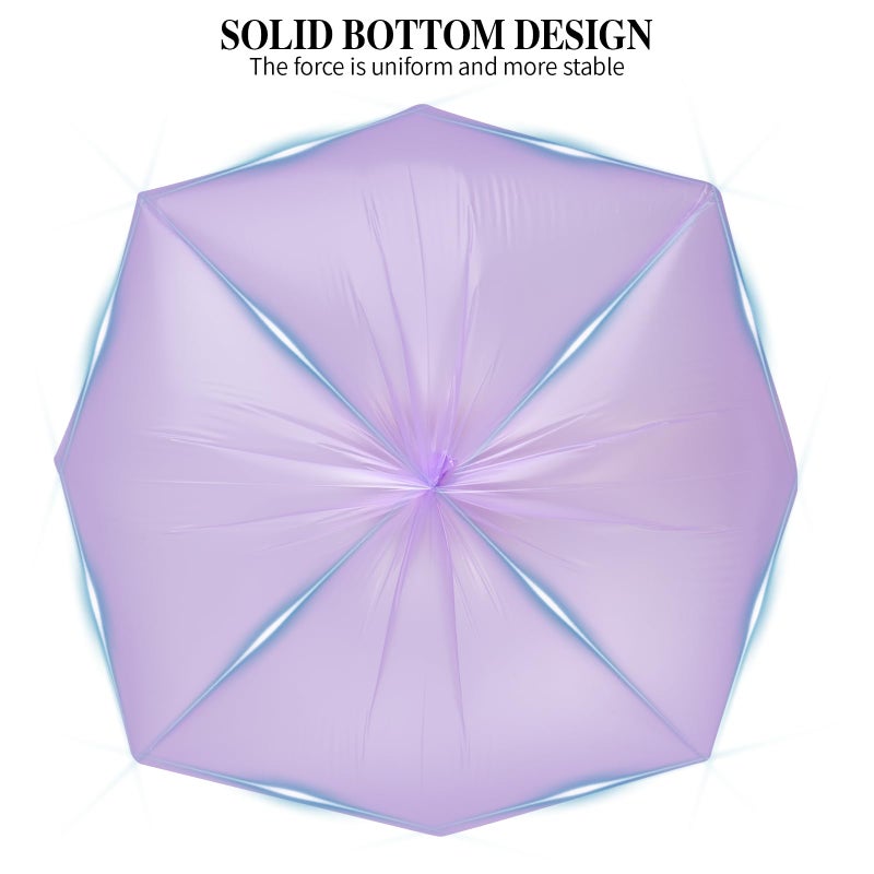 HDY 3 Rolls Small Trash Bags - 60 Counts Durable 4 Gallon Small Garbage Bags for home office kitchen Bathroom Bedroom Trash Can liners(Purple) - Image 5