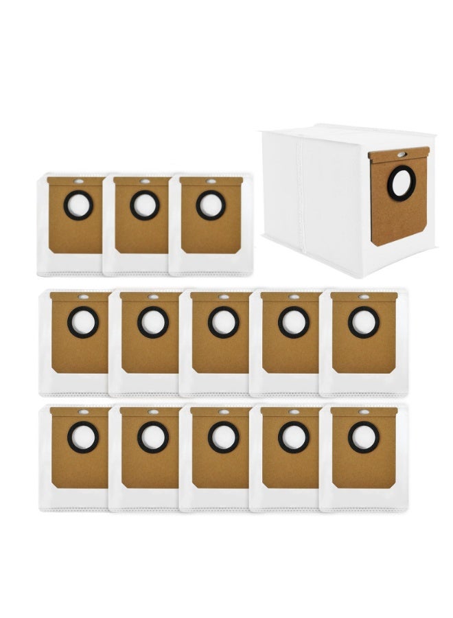 اكسيسن 14 حزمة أكياس غبار بديلة لمكنسة Eufy L50 SES L60 SES الروبوتية المزودة بمحطة تفريغ ذاتي، أكياس L50 L60 ثلاثية الطبقات متوافقة مع Haier H9+ و Conga Home 10000 و 8090 Ultra و 9090 AI - Image 1