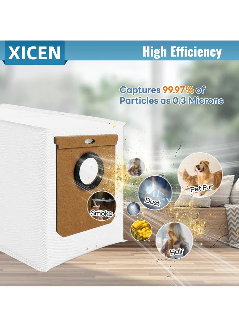 اكسيسن 14 حزمة أكياس غبار بديلة لمكنسة Eufy L50 SES L60 SES الروبوتية المزودة بمحطة تفريغ ذاتي، أكياس L50 L60 ثلاثية الطبقات متوافقة مع Haier H9+ و Conga Home 10000 و 8090 Ultra و 9090 AI - Image 5