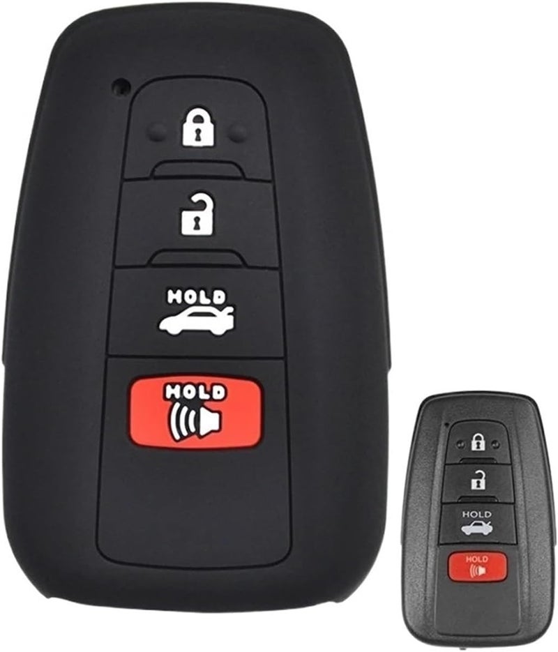 QASULER Silicone Key Case Cover for Toyota - Image 1