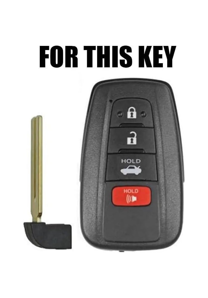 QASULER Silicone Key Case Cover for Toyota - Image 2