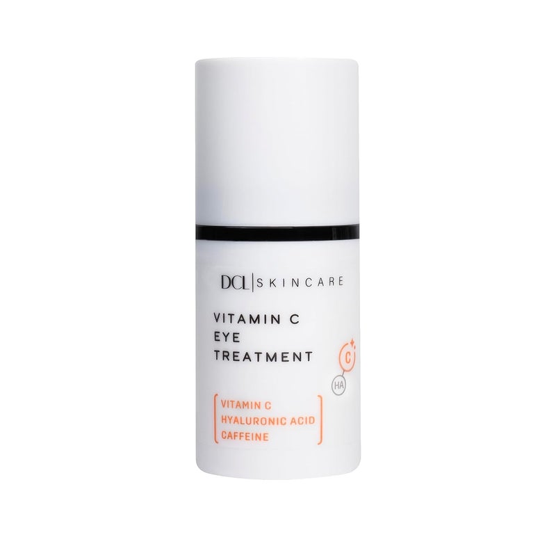 DCL Skincare Vitamin C Eye Treatment boosts collagen and reduces eye puffiness with High Potency Vitamin C, Vitamin B5 and Hyaluronic Acid, 0.5 Fl Oz
