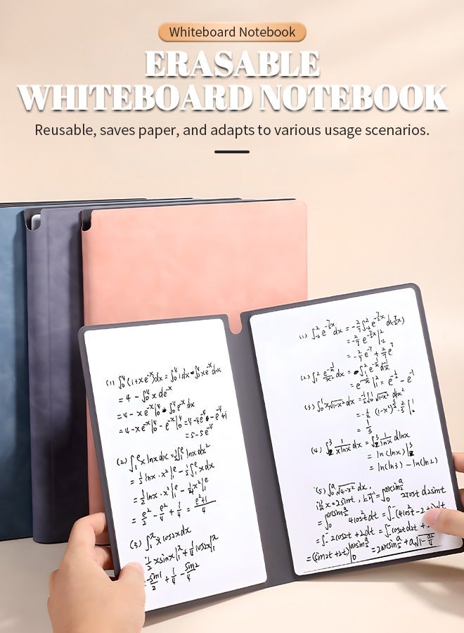 Double-sided Reusable Dry Erase Board, Portable Dry Erase Pad with Pen, Eraser and Wipe Cloth, Smooth Writing and No Residue, Suitable for Class Notes, Doodles, Calligraphy Practice - Image 2
