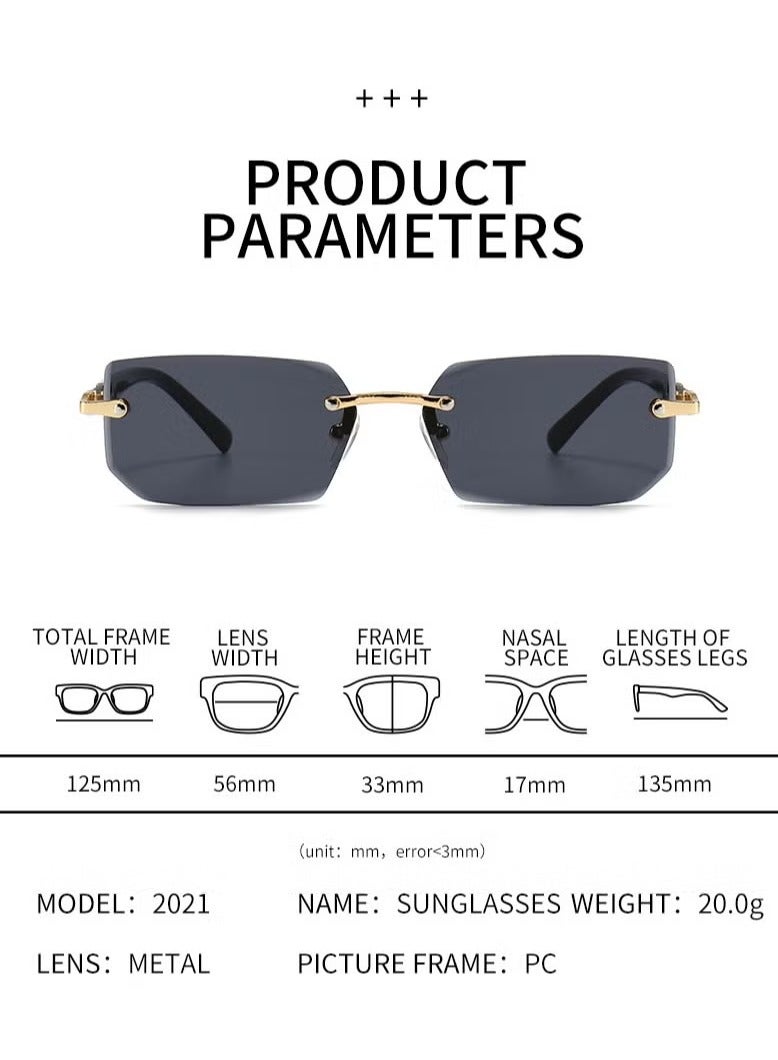 ليشب ريترو بارد steampunk نظارات فضية مربع إطار معدني نظارات الموضة للرجال النساء الرياجديد حافة الموضة اتجاه نظارات شمسية نظارات شمسية شخصية حماية الأشعة فوق البنفسجية جنس واحدضة في الهواء الطلق - Image 2