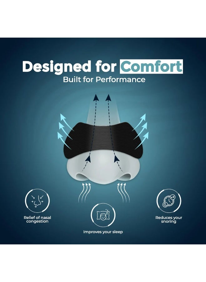 إي وورلد مجموعة من 30 لاصق أنفي للتنفس وسدادات أذن عازلة للضوضاء – سدادات أذن سيليكون قابلة لإعادة الاستخدام مع لاصقات أنفية مقاومة للعرق لنوم هادئ في المنزل والسفر - Image 3