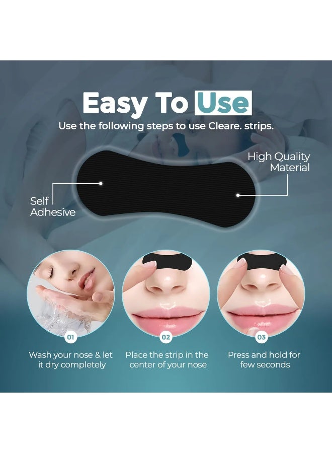 إي وورلد مجموعة من 30 لاصق أنفي للتنفس وسدادات أذن عازلة للضوضاء – سدادات أذن سيليكون قابلة لإعادة الاستخدام مع لاصقات أنفية مقاومة للعرق لنوم هادئ في المنزل والسفر - Image 2