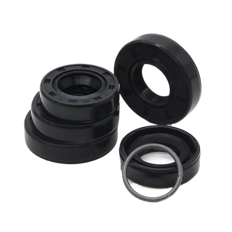 Nitrile Rubber Double Lip Oil Seal 14x28x7mm 10 Pieces Shaft Gasket - Image 2