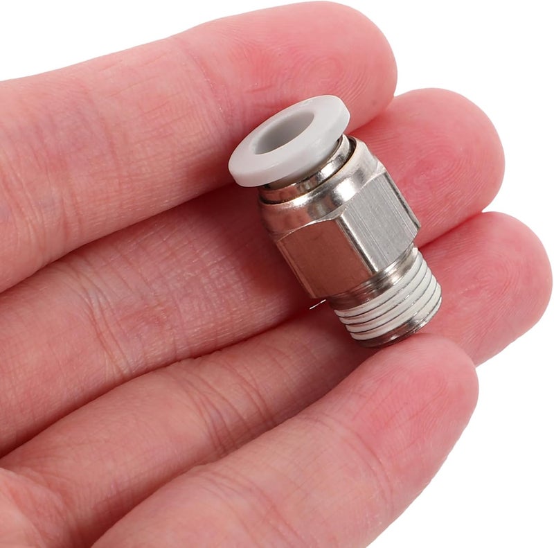 10pcs 6mm Push Fit Air Hose Fittings 1/8" Npt Push-to-connect Pneumatic Tube Connectors Quick Connect for 3d Printer Pneumatic Tubing - Image 4