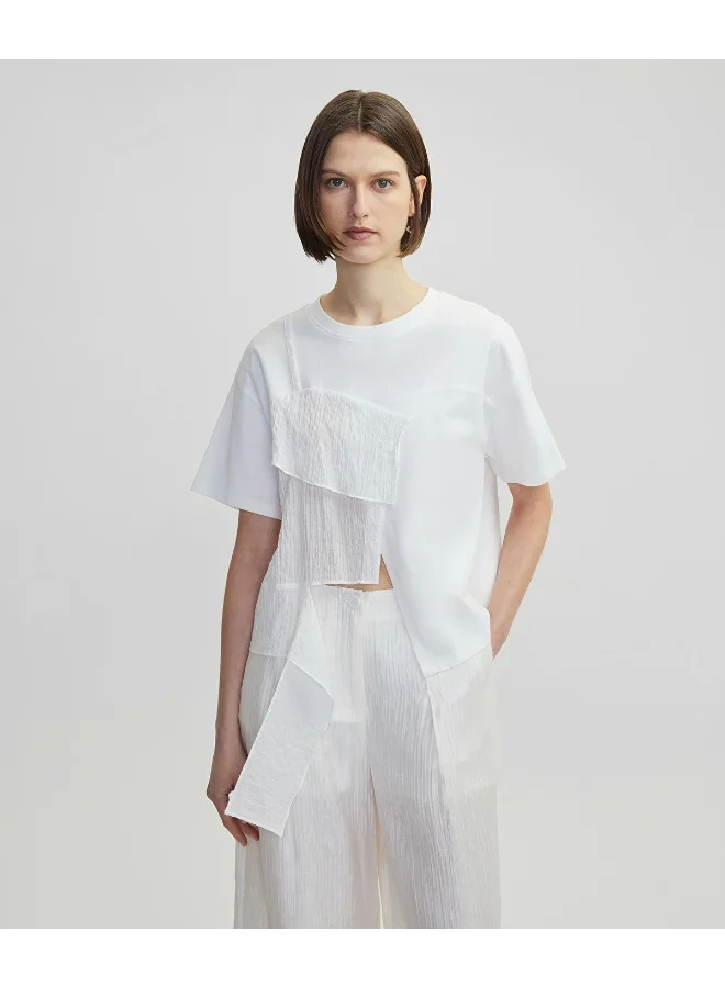 إبيكيول Ruffled And Mixed T-Shirt