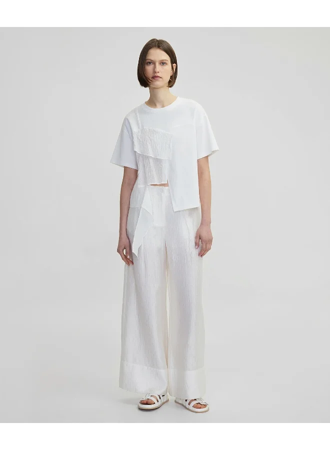 Ipekyol Ruffled And Mixed T-Shirt