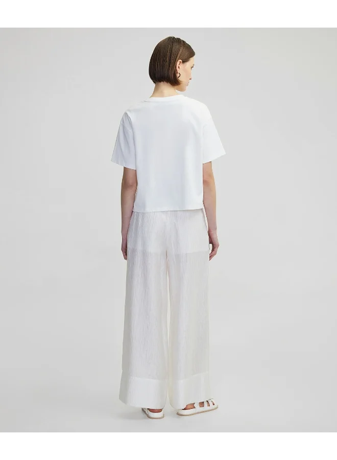 Ipekyol Ruffled And Mixed T-Shirt