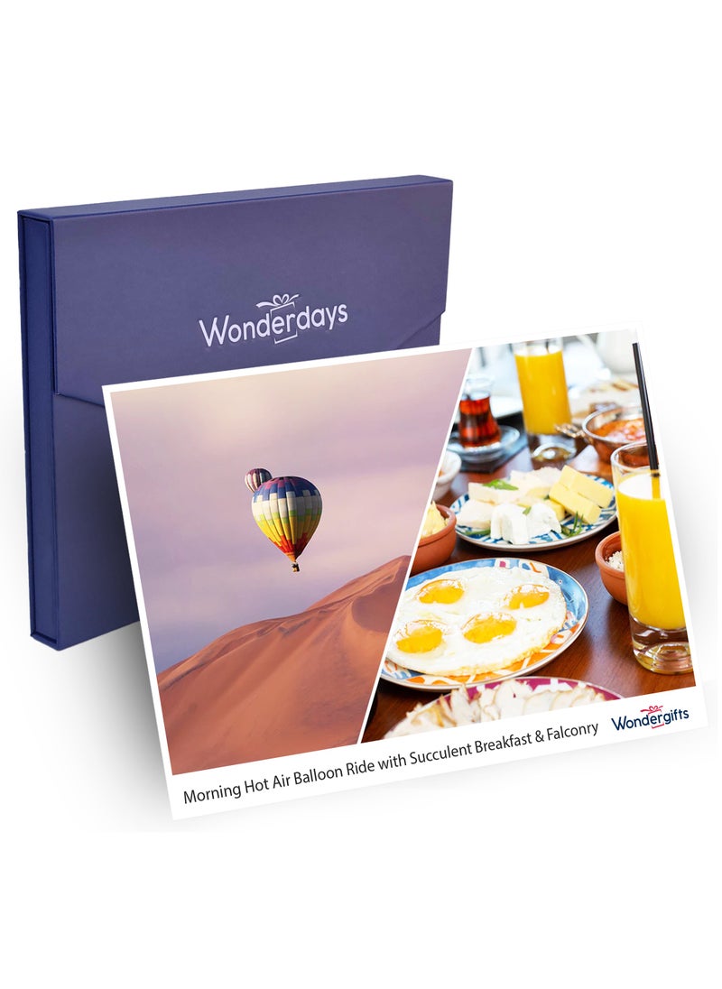 Wondergifts Early Morning Hot Air Balloon Ride with Succulent Breakfast & Falconry Experience Gift with Free Spa Voucher  - Image 1