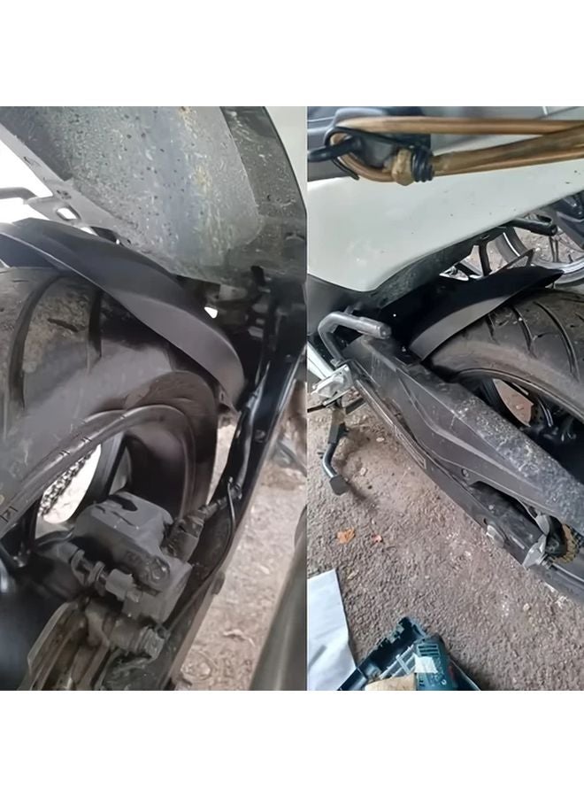 امتداد واقي الطين الخلفي الأسود للجناح الخلفي، حاجب الرذاذ لدراجة هوندا إنتيغرا NC750D وNC700D النارية - Image 4