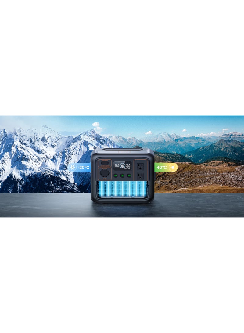 بلويتي BLUETTI AC50P محطة طاقة محمولة بقدرة 700 واط، بطارية LiFePO4 بسعة 504 واط/ساعة، مولد شمسي سريع الشحن، باور بانك UPS للتخييم والسفر والمنزل - Image 1