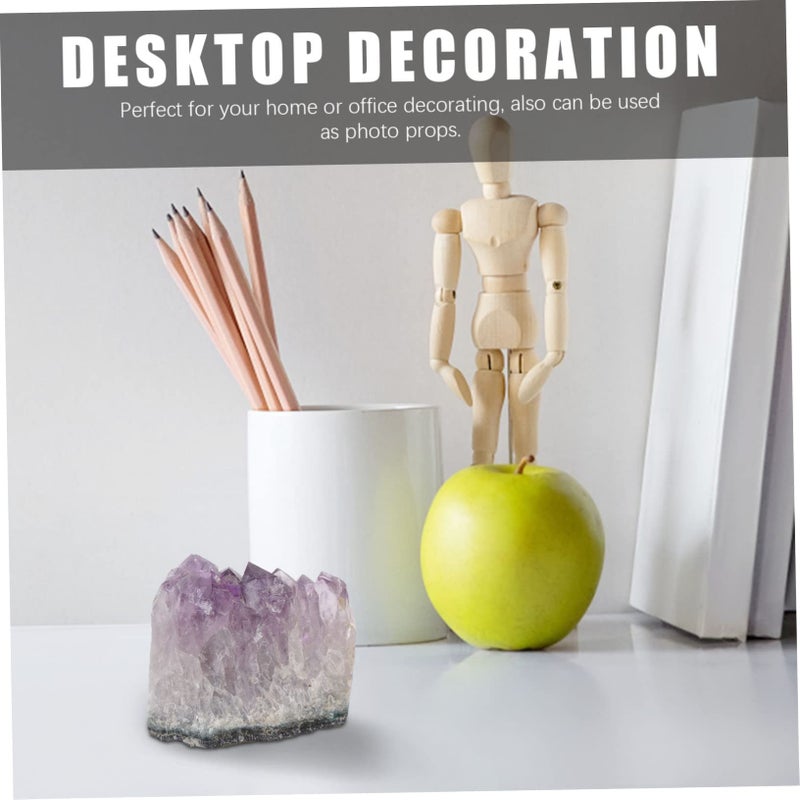 قطعتان من زينة طاولة الكريستال الطبيعي لغرفة المعيشة، زخرفة منزلية انتقائية - Image 3