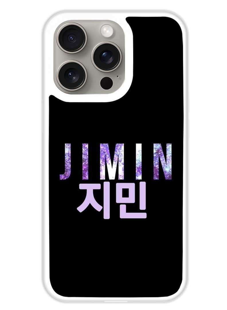 Theodor Protective Case Cover For APPLE IPHONE 15 Pro Max Jimin (White Bumper) - Image 1