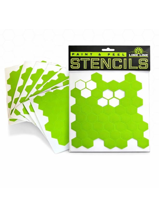 LiME LiNE Honeycomb Airbrush Stencil for Custom Paint - Image 1