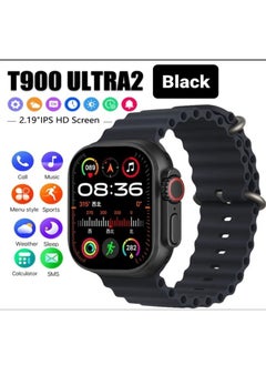 ماركة غير محددة ساعة ذكية T900 Ultra، 2.09 بوصة، باللون الأسود  - Image 3