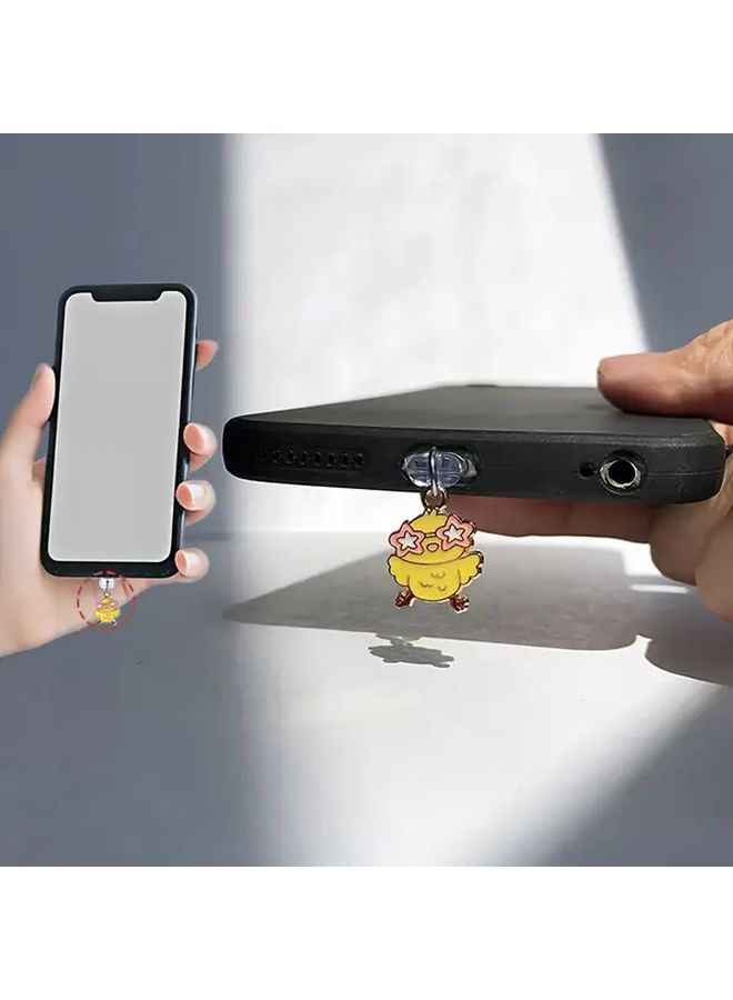 1pc New Cute Party Bird Mobile Phone Dust Plug For Type C Charging Interface Multi Use Phone Charm Decoration Protects Charging Port Suitable For Iphone Type C Port Holiday Gift Birthday Present Pendant - Image 3